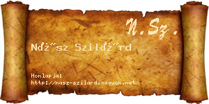 Nász Szilárd névjegykártya